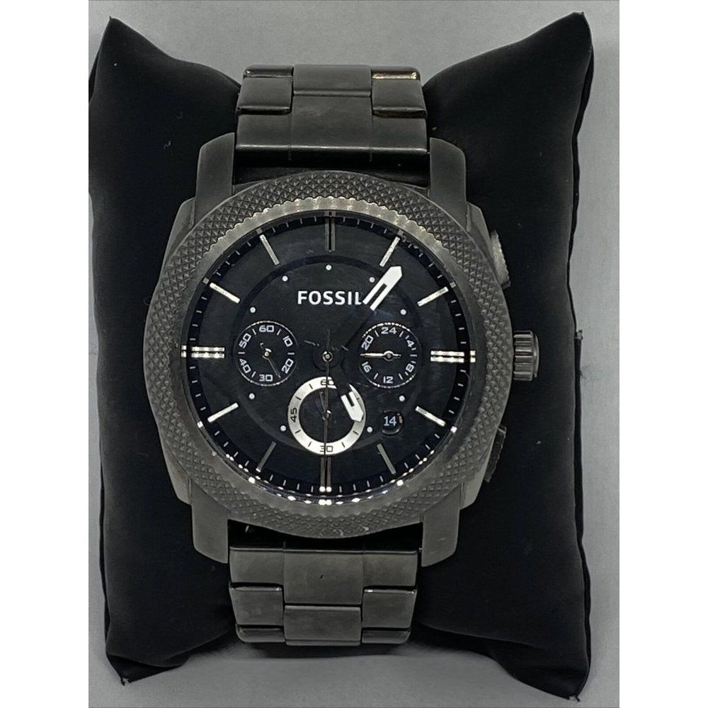 Fossil FS4662 Men's Black Stainless Steel Analog D